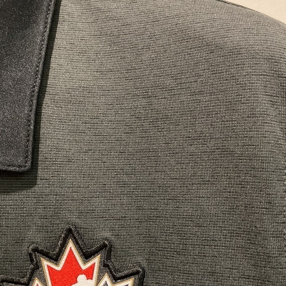 Nike Anthracite Hockey Canada DRY Stripe - Polo MEDIUM - Picture 3 of 9
